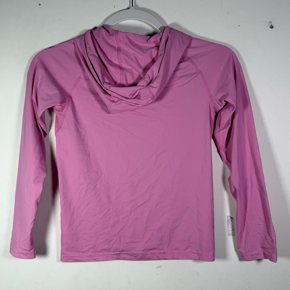 Zaclotre‎ Child Mauve V Neck Long Sleeve Sun Hoodie Rash Guard Top Size 120 - Picture 13 of 14